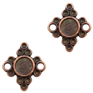 Breloques en m&eacute;tal TQ serti en forme de diamant cuivre (sans nickel)