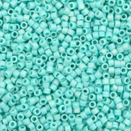 Perles Miyuki delicas 11/0 Opaque matte AB turquoise green DB-878