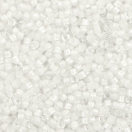 Perles Miyuki delicas 11/0 White lined AB crystal DB-66