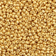 Perles de rocailles Miyuki 11/0 Duracoat galvanized gold 11-4202