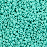 Perles de rocailles Miyuki 11/0 Opaque turquoise green 11-412