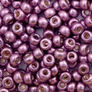 Perles de rocailles Miyuki 6/0 Duracoat galvanized eggplant purple 6-4220