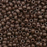Perles de rocailles Miyuki 8/0 Opaque chocolate brown 8-409