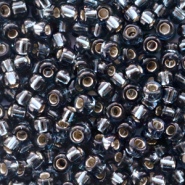 Perles de rocailles Miyuki 8/0 Silverlined montana grey 8-2426