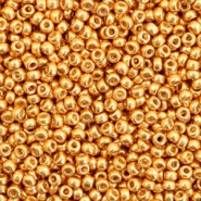 Perles de rocailles Miyuki 11/0 Duracoat galvanized yellow gold 11-4203
