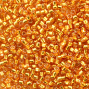 Perles Miyuki delicas 11/0 Duracoat silverlined dyed yellow gold DB-2157