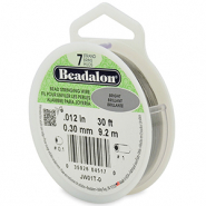 Beadalon stringing wire 7 strand 0.30mm Acier inoxydable brillant
