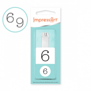 ImpressArt tampon poin&ccedil;on chiffre Monogram 6/9 10mm Argent&eacute;