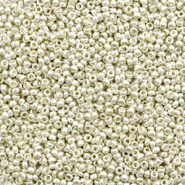 Perles de rocailles Miyuki 15/0 Duracoat galvanized silver 15-4201