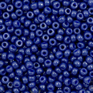 Perles de rocailles Miyuki 8/0 Duracoat opaque dyed navy blue 8-4493