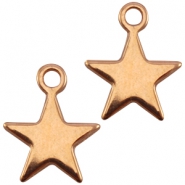 Perles en métal DQ doré rosé Breloques en métal DQ doré rosé