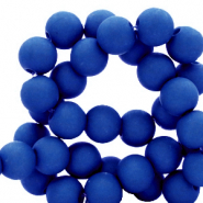 Perles acryliques 6mm Bleu royale
