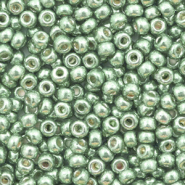 Perles de rocailles Miyuki 8/0 Duracoat galvanized sea green 8-4215