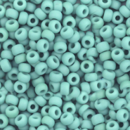 Perles de rocailles Miyuki 8/0 Opaque matte turquoise green 8-412F