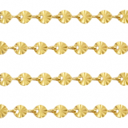 Appr&ecirc;ts en acier inox cha&icirc;ne maille jaseron maille ronde Dor&eacute;