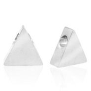 Perles en acier Inox triangle Argenté