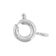 Apprêts en acier inox fermoir bouée 5mm Argenté