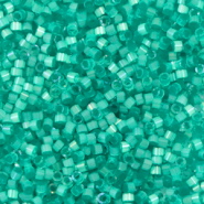 Perles Miyuki délicas 11/0 Silk satin dyed aqua green DB-1813