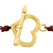 Appr&ecirc;ts en acier Inox fermoir T coeur Dor&eacute;