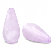 Perles Polaris Elements en forme de goutte Mosso shiny Lilas pastel