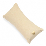 Pr&eacute;sentoir bijoux coussin velours &hearts; Beige naturel