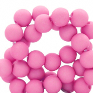 Perles acryliques 4 mm Rose hot