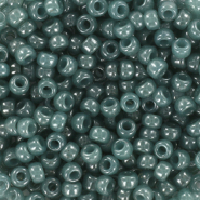 Perles de rocailles Miyuki 8/0 Ceylon translucent eucalyptus blue 8-2376