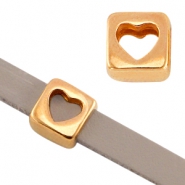 Perles en métal DQ doré rosé Poussoirs en métal DQ doré rosé