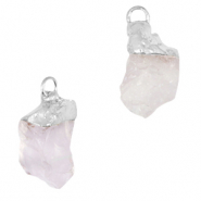 Pierres naturelles pendentifs Crystal-argent&eacute;