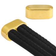 Embouts en métal DQ double Ø10mm Doré (sans nickel)