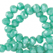 Perles à facettes 3x2mm disque Heishi Vert Erin-pearl shine coating
