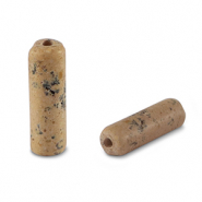 Pierres naturelles perles Jasper tube Marron fauve