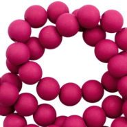 Perles acryliques 8 mm Rose magenta