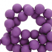 Perles acryliques 4 mm Violet imp&eacute;rial