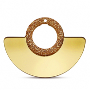 Pendentifs accroche-regard Dor&eacute; m&eacute;tallique paillet&eacute;