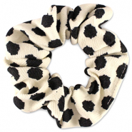 Chouchous pour cheveux pois Blanc-noir