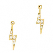 Breloques en acier Inox foudre Doré