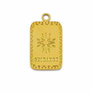 Breloques en acier Inox La Luna 'Guidance' Dor&eacute;