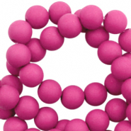 Perles acryliques 4 mm mat Rose fuchsia