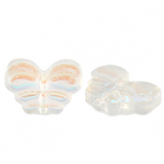 Perles en verre papillon Cristal AB
