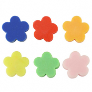 Perles en polym&egrave;re fleur 10mm Multicolore