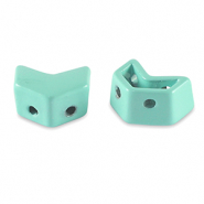 Perles tile fl&egrave;che Bleu oc&eacute;an