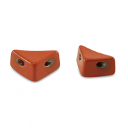Perles tile triangle Rouge corail