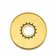 Perles en métal DQ donut Doré (sans nickel)