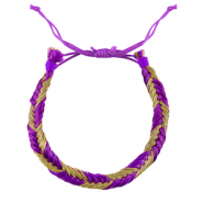 Bracelets tendance Violet-dor&eacute;