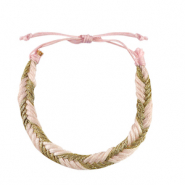 Bracelets tendance Rose clair-dor&eacute;