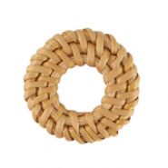Pendentifs en rotin 35mm Beige natural