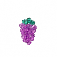 Pendentifs facettées raisin Violet-vert