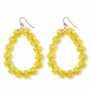 Boucles d’oreilles facettées goutte Doré-jaune