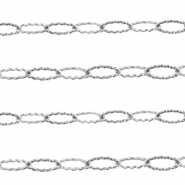 Appr&ecirc;ts en acier Inox cha&icirc;ne maille jaseron maille for&ccedil;at Argent&eacute;